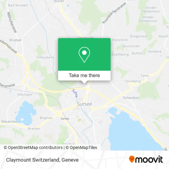 Claymount Switzerland map