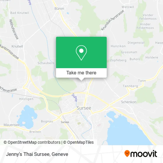 Jenny's Thai Sursee map