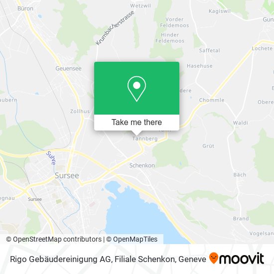 Rigo Gebäudereinigung AG, Filiale Schenkon map