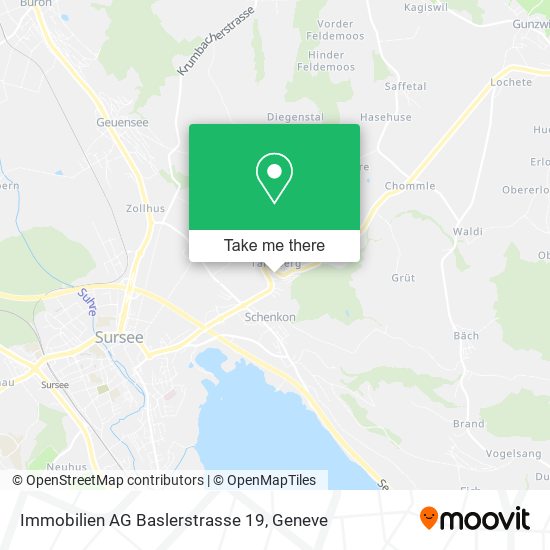 Immobilien AG Baslerstrasse 19 map
