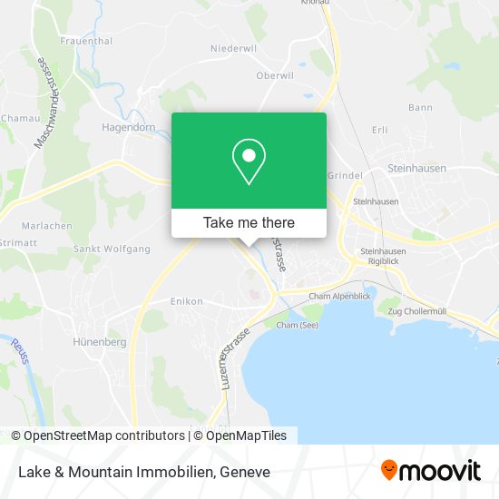 Lake & Mountain Immobilien map