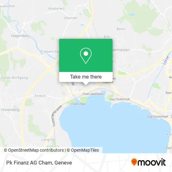 Pk Finanz AG Cham map