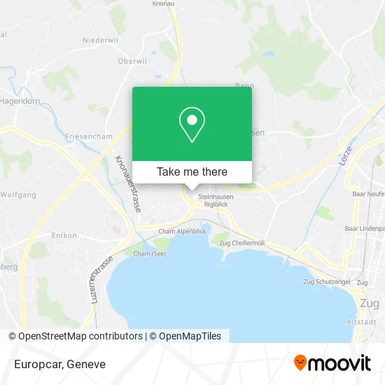 Europcar map