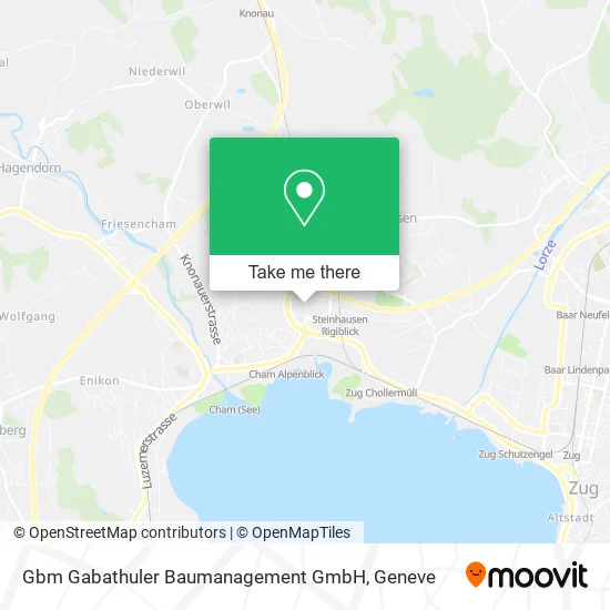Gbm Gabathuler Baumanagement GmbH map
