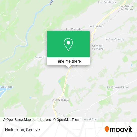 Nicklex sa map