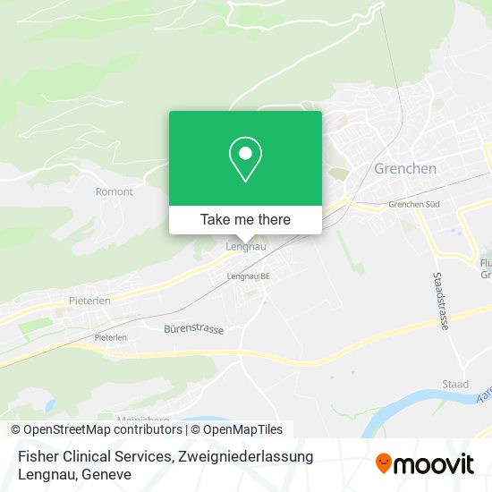 Fisher Clinical Services, Zweigniederlassung Lengnau map