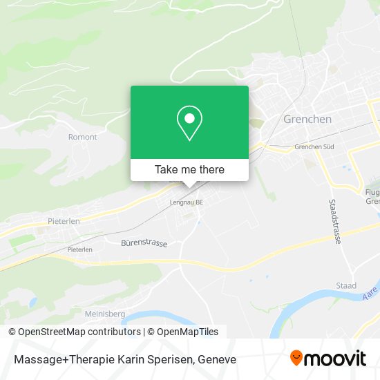 Massage+Therapie Karin Sperisen map