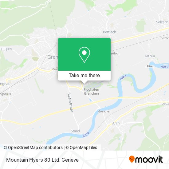 Mountain Flyers 80 Ltd map