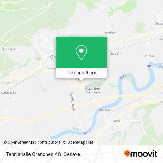 Tennishalle Grenchen AG map