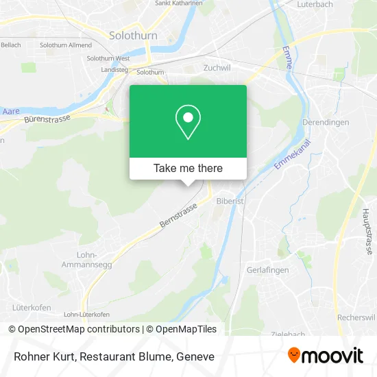 Rohner Kurt, Restaurant Blume map