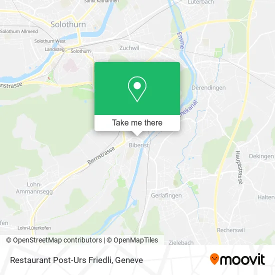 Restaurant Post-Urs Friedli map