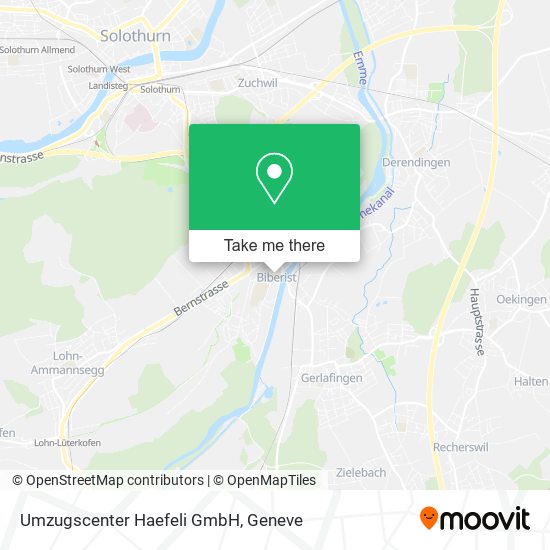 Umzugscenter Haefeli GmbH map