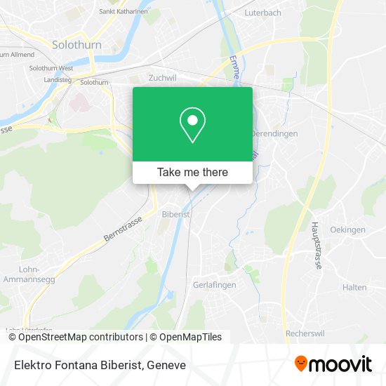 Elektro Fontana Biberist map
