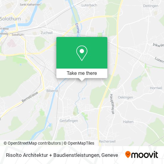 Risolto Architektur + Baudienstleistungen map