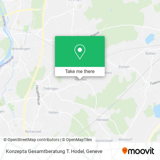Konzepta Gesamtberatung T. Hodel map