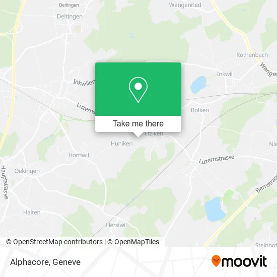 Alphacore map