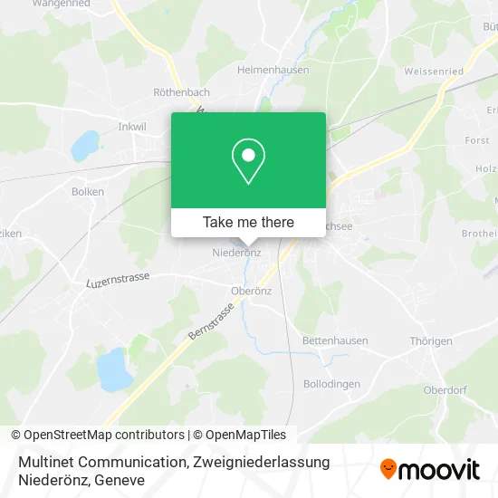 Multinet Communication, Zweigniederlassung Niederönz plan