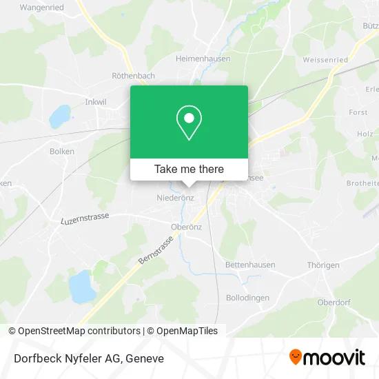 Dorfbeck Nyfeler AG map