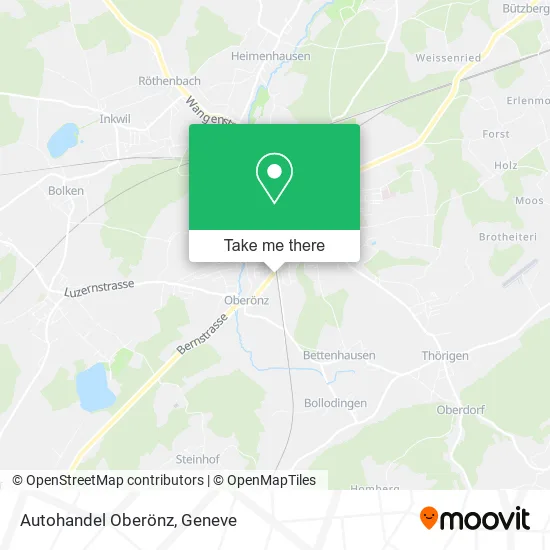 Autohandel Oberönz map