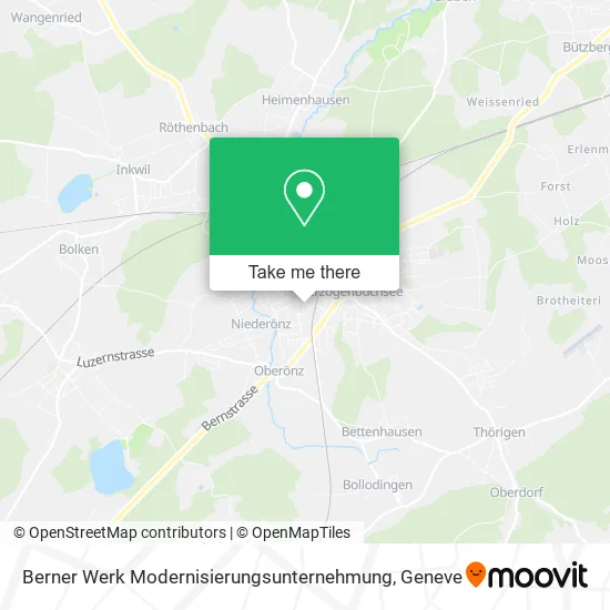 Berner Werk Modernisierungsunternehmung map