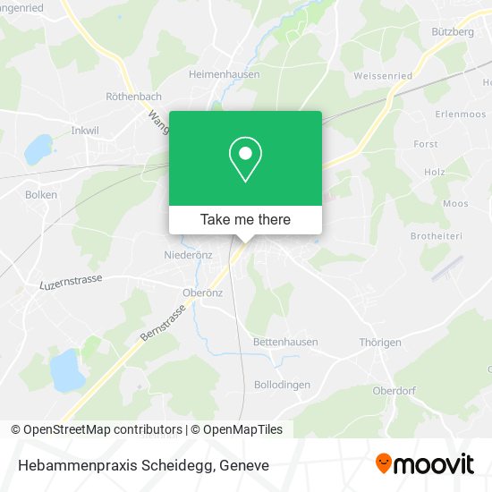 Hebammenpraxis Scheidegg map
