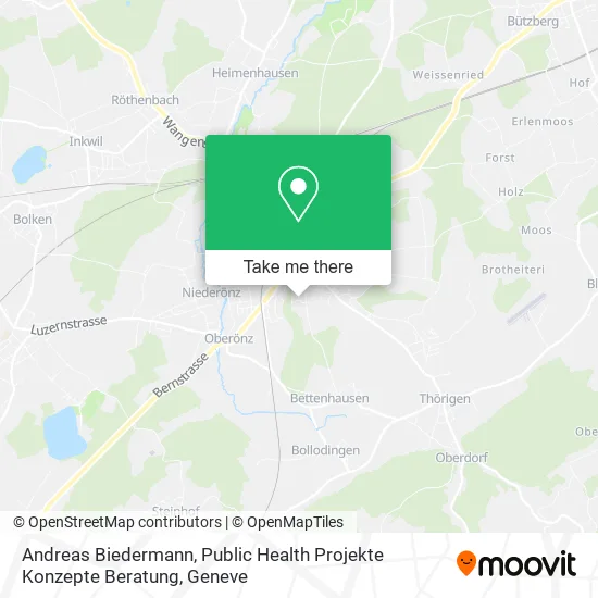 Andreas Biedermann, Public Health Projekte Konzepte Beratung map
