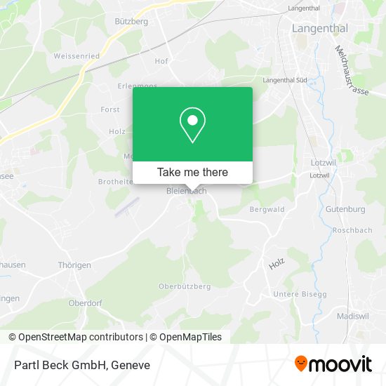 Partl Beck GmbH map