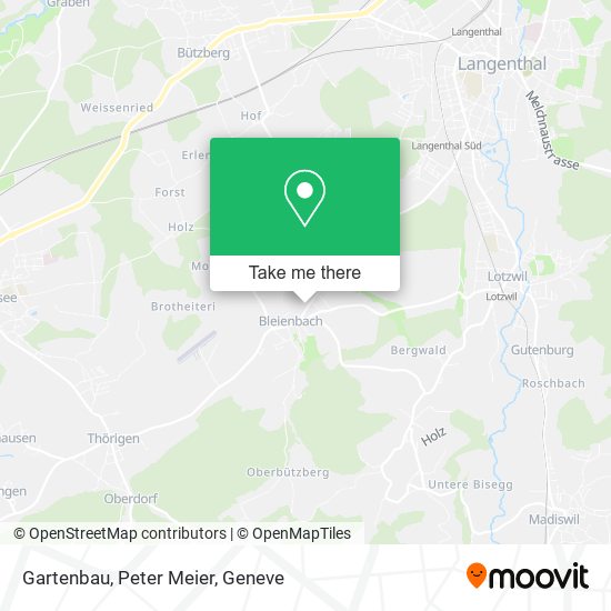 Gartenbau, Peter Meier map