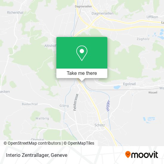 Interio Zentrallager map
