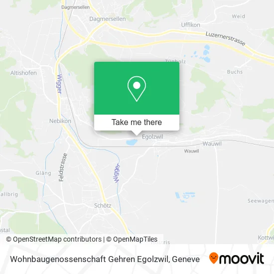 Wohnbaugenossenschaft Gehren Egolzwil map