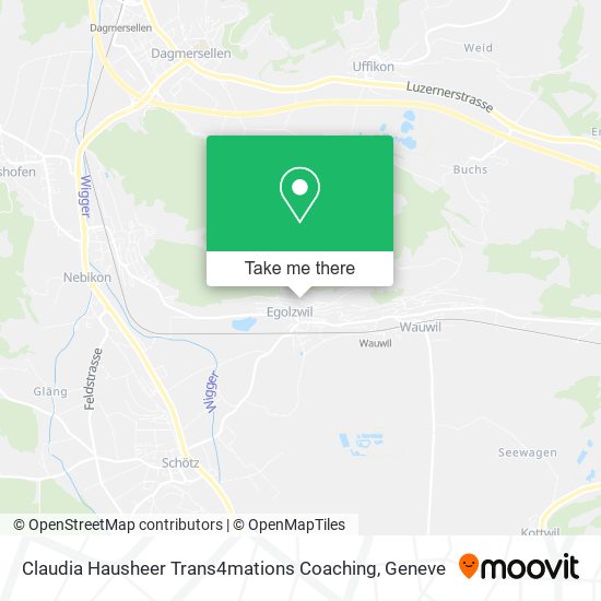 Claudia Hausheer Trans4mations Coaching map