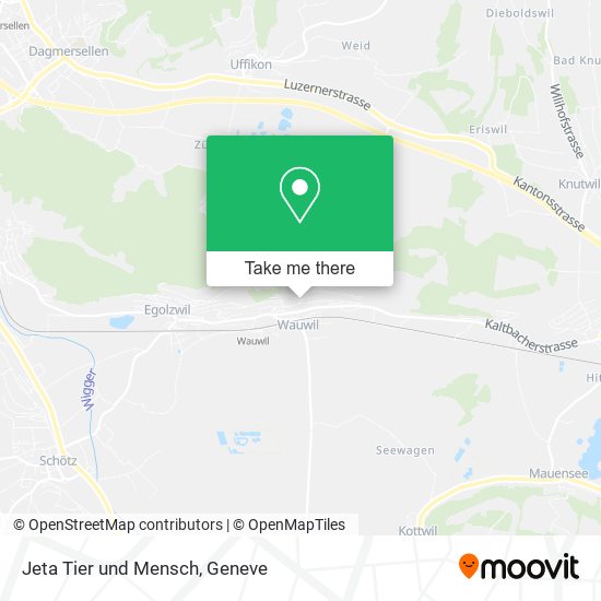 Jeta Tier und Mensch map
