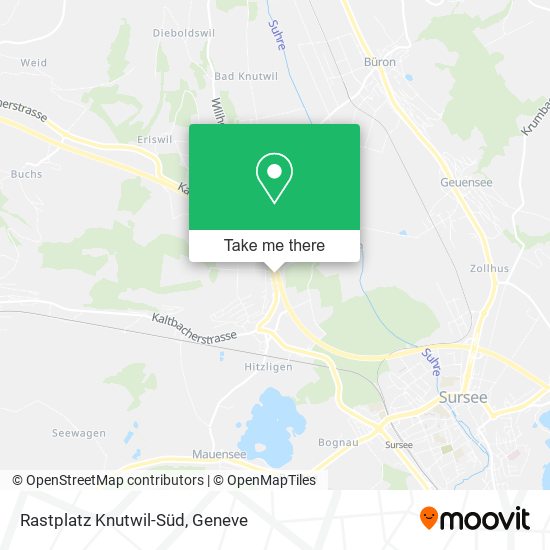 Rastplatz Knutwil-Süd map