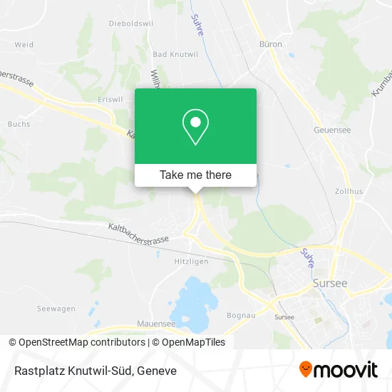 Rastplatz Knutwil-Süd map