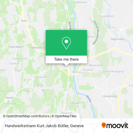 Handwerksmann Kurt Jakob Bütler plan