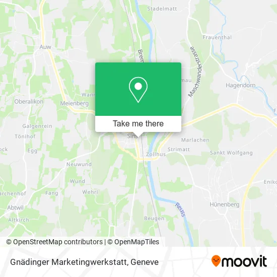 Gnädinger Marketingwerkstatt map