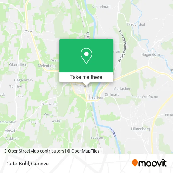 Café Bühl map