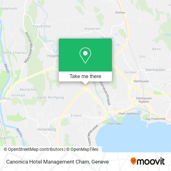 Canonica Hotel Management Cham map