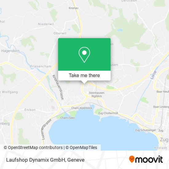 Laufshop Dynamix GmbH map