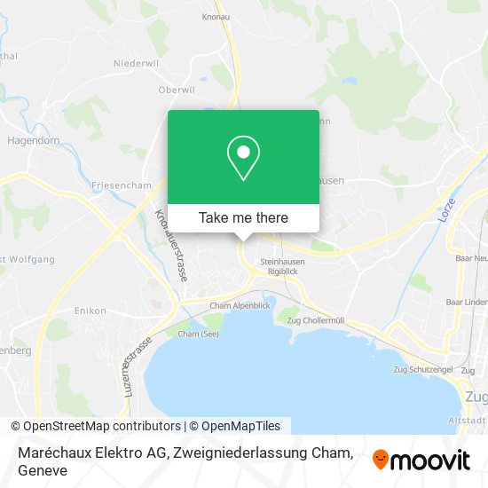 Maréchaux Elektro AG, Zweigniederlassung Cham map