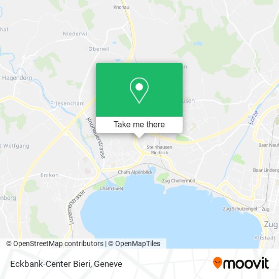 Eckbank-Center Bieri map