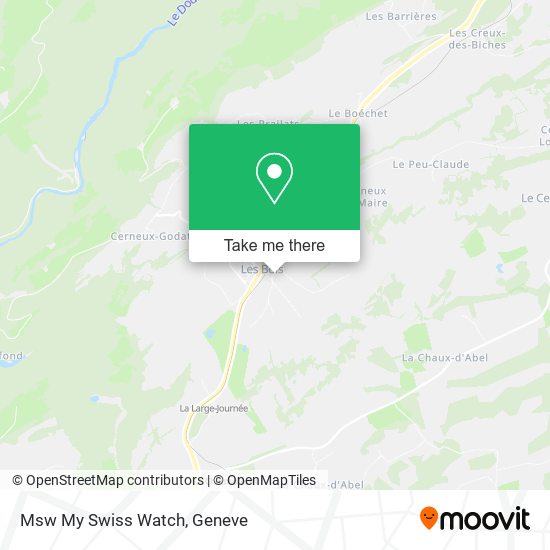 Msw My Swiss Watch map