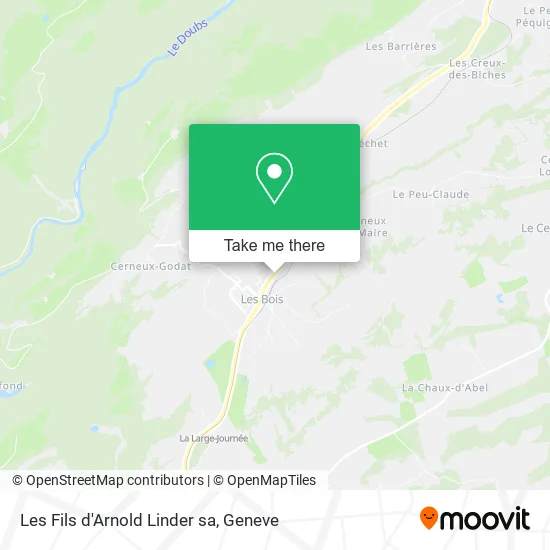 Les Fils d'Arnold Linder sa map