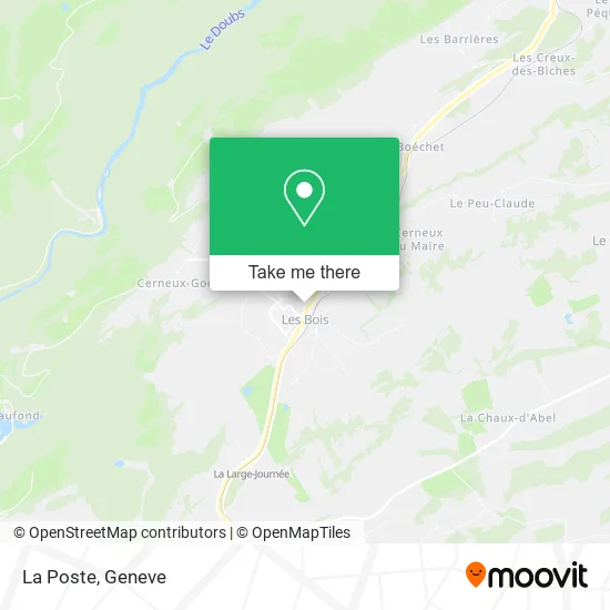 La Poste map