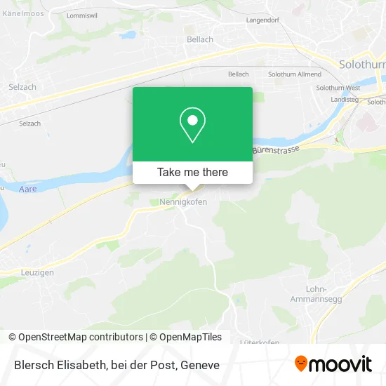 Blersch Elisabeth, bei der Post map