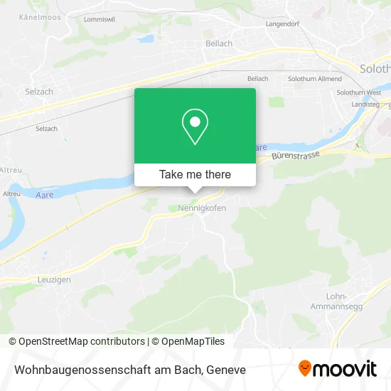 Wohnbaugenossenschaft am Bach map