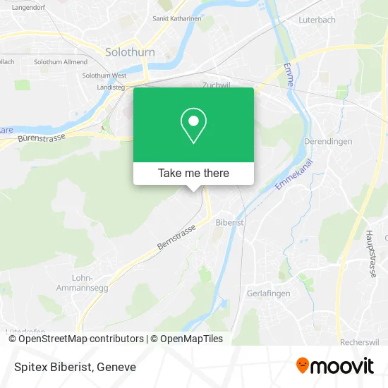 Spitex Biberist map