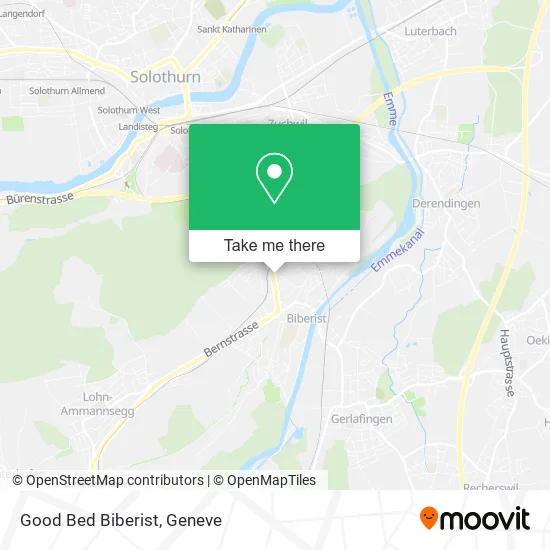 Good Bed Biberist map