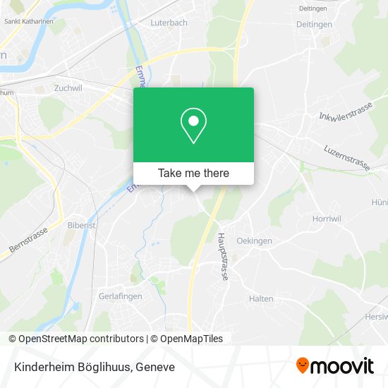 Kinderheim Böglihuus map