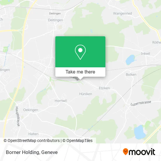 Borner Holding map